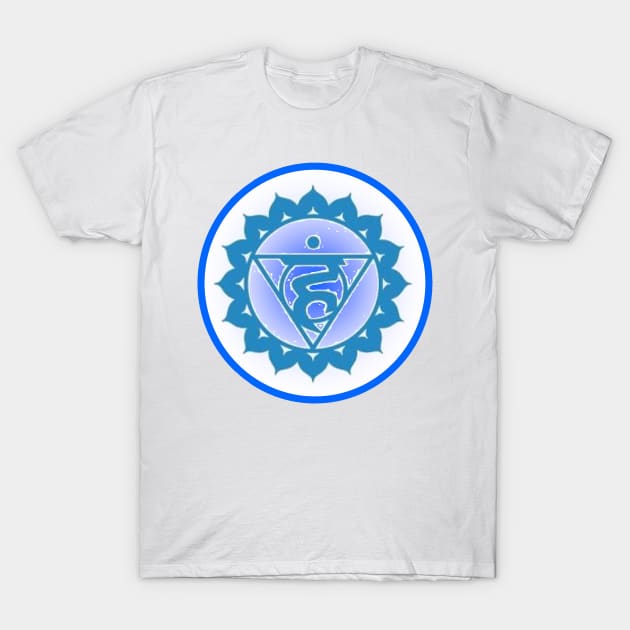 Speak your truth Throat Chakra- White T-Shirt by EarthSoul